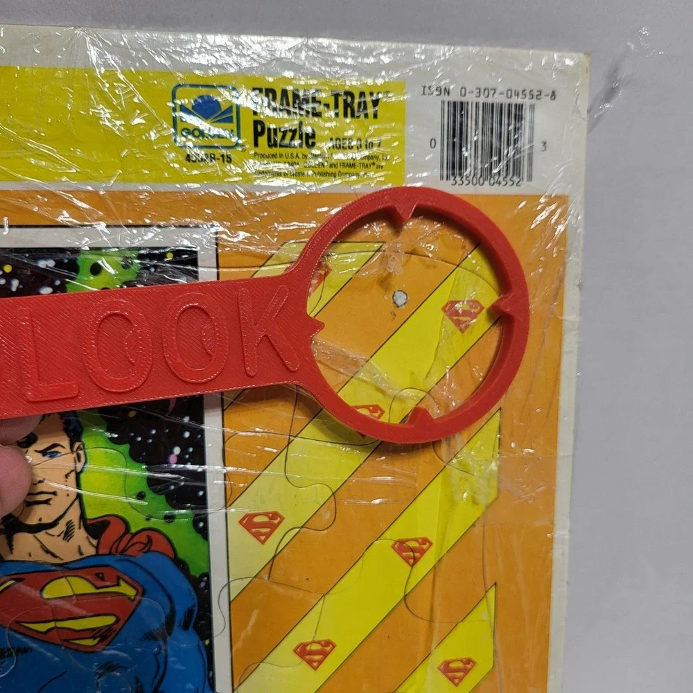 Vintage Superman Golden Frame Tray Puzzle Ages 3 to 7 1989‎ DC Comics
